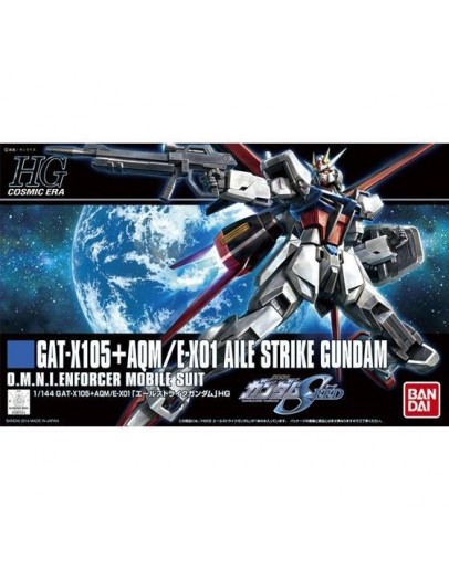 BANDAI 1/144 GUNDAM HGCE PLASTIC KIT - SILVER 171 - 5058779 - HGCE AILE STRIKE GUNDAM GO5058779