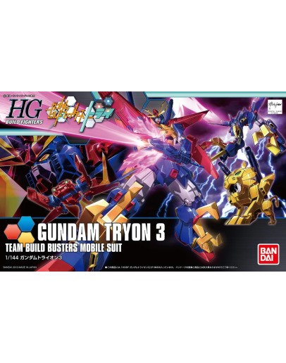 BANDAI 1/144 GUNDAM HGBF PLASTIC KIT #038 - 5058797 - GUNDAM TRYON 3 - GO5058797