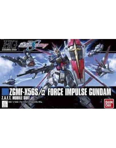 BANDAI 1/144 GUNDAM HGCE PLASTIC KIT - SILVER 198 - 5059241 HGCE FORCE IMPULSE GO5059241