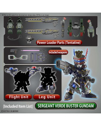 BANDAI GUNDAM PLASTIC KIT - 5061991 - SDW HEROES SERGEANT VERDE BUSTER GUNDAM DX SET GO5061991