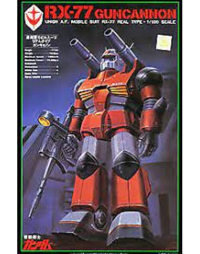 BANDAI 1/100 GUNDAM PLASTIC KIT - 5063183 REAL TYPE RX-77 GUNCANNON GO5063183