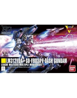 BANDAI 1/144 GUNDAM HGUC PLASTIC KIT - GOLD 188 - 5063524 - HGUC LM312V04+SD=VB03A V-DASH GUNDAM- GO5063524