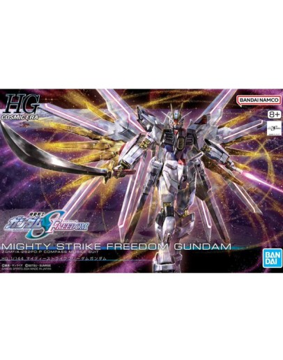 BANDAI 1/144 GUNDAM HGCE SCALE PLASTIC KIT - 5066384 - HGCE MIGHTY STRIKE FREEDOM GUNDAM - GO5066384