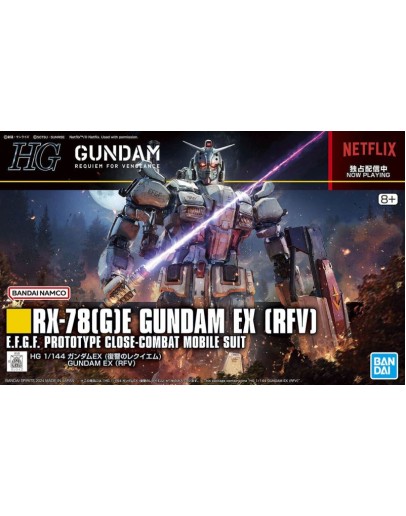 BANDAI NAMCO HG GOLD 255 1/144 GUNDAM REQUIEM FOR VENGEANCE KIT  5066701 RX-78[G]E GUNDAM EX [RFV] GO5066701