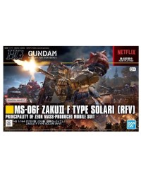 BANDAI NAMCO HG GOLD 254 1/144 GUNDAM REQUIEM FOR VENGEANCE KIT  5066702 MS-06F ZAKUII F TYPE SOLARI [RFV] GO5066702