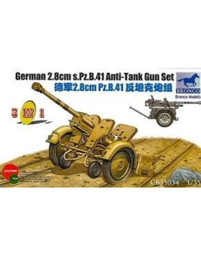 BRONCO 1/35 PLASTIC MODEL KIT 35034 GERMAN GUN PzB41 CB35034