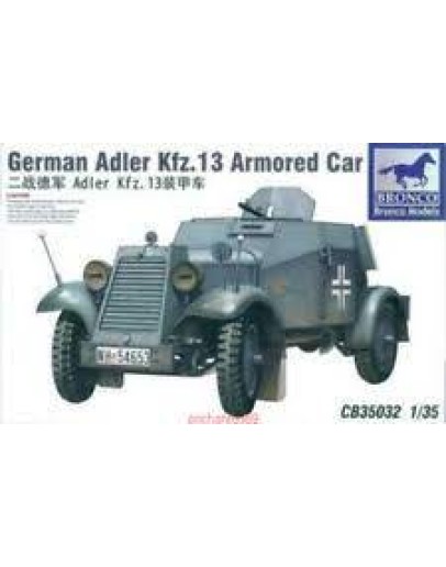 BRONCO 1/35 PLASTIC MODEL KIT 35051 - ADLER ARMOURED CAR CB35051