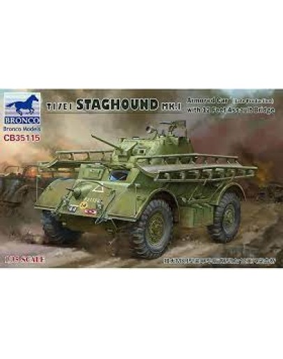 BRONCO 1/35 PLASTIC MODEL KIT 35115 - T17 STAGHOUND CB35115