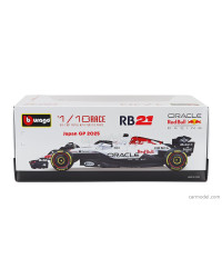 BURAGO 1/18 SCALE DIE-CAST CAR MODEL - 18005 - 2025 F-1 ORACLE RED BULL RACING RB-21 JAPAN GP - #1 MAX VERSTAPPEN