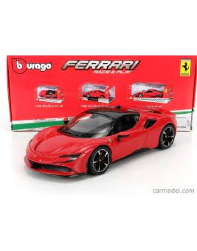 BURAGO 1/24 SCALE DIE-CAST MODEL CAR - 26028 - FERRARI SF90 STRADALE BU26028
