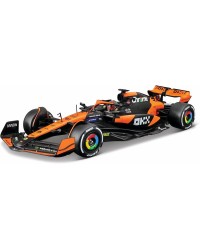BURAGO 1/24 SCALE DIE-CAST MODEL CAR - 28033P - McLaren MCL38 - Miami Grand Prix 2024 - Oscar Piastri
