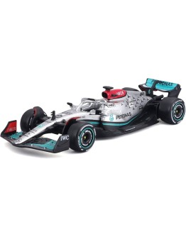 BURAGO 1/43 DIECAST MODEL - 38065R - FI 2022 MERCEDES AMG W13 - #44 LEWIS HAMILTON BU38065R