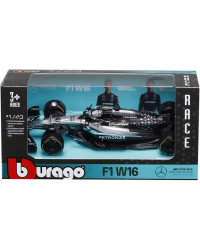 BURAGO 1/43 DIECAST MODEL - 38237R - FI 2025 MERCEDES AMG PETRONAS F1 TEAM  F1W16  #63 GEORGE RUSSELL - BU38237R