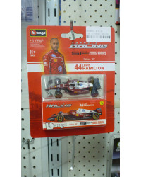 BURAGO FORMULA RACING 1/64 SCALE DIE-CAST MODEL CAR - 56805H - FERRARI SF25 #44 LEWIS HAMILTON - BU56805H