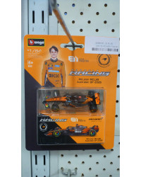 BURAGO FORMULA RACING 1/64 SCALE DIE-CAST MODEL CAR - 58010P - McLAREN MCL39 #81 OSCAR PIASTRI - BU58010P