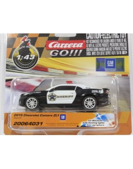 CARRERA SLOT CAR - GO - 64031 2015 CHEVROLET CAMARO ZL1 "SHERIFF" POLICE CAR W/FLASHING LIGHTS