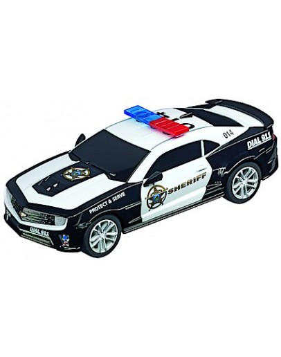 CARRERA SLOT CAR - GO - 64031 2015 CHEVROLET CAMARO ZL1 "SHERIFF" POLICE CAR W/FLASHING LIGHTS