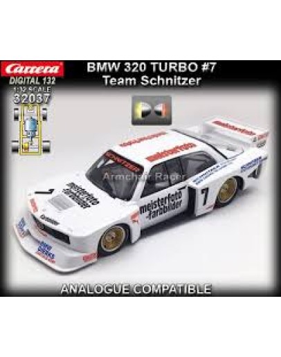 CARRERA 1/32 SLOT CAR -  DIGITAL - 32037 BMW 320 TURBO CAR32037