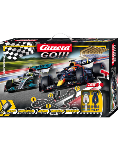 CARRERA SLOT CAR 'GO' SET - 62548 - MAX PERFORMANCE