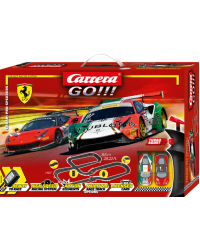 CARRERA GO SLOT CAR SET - 62551 - FERRARI PRO SPEEDERS