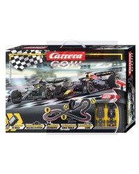 CARRERA GO SLOT CAR SET - 62574 - MAX COMPETITION F-1 MERCEDES & RED BULL