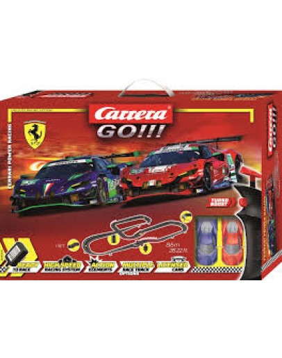 CARRERA GO SLOT CAR SET - 62575 - "FERRARI POWER RACING"