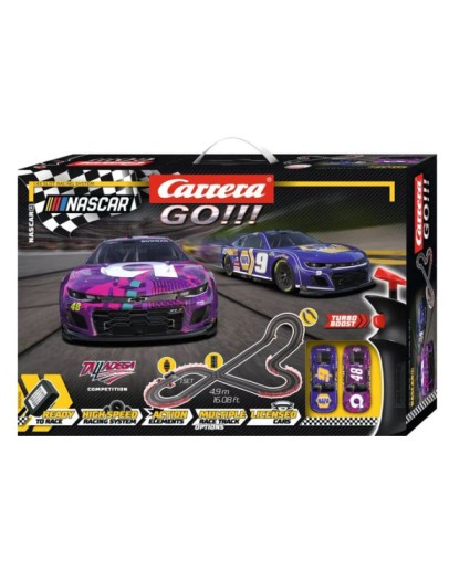 CARRERA GO SLOT CAR SET - 62582 - NASCAR - HENDRICKS MOTORSPORT