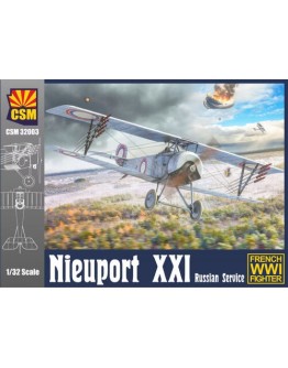 COPPER STATE MODELS 1/32 SCALE MODEL AIRCRAFT KIT - 32003 - Nieuport XXI Russian Version