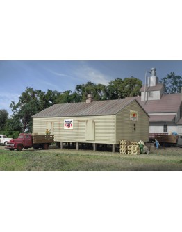 WALTHERS CORNERSTONE N BUILDING KIT  9333230 Co-Operative Storage Shed on Pilings