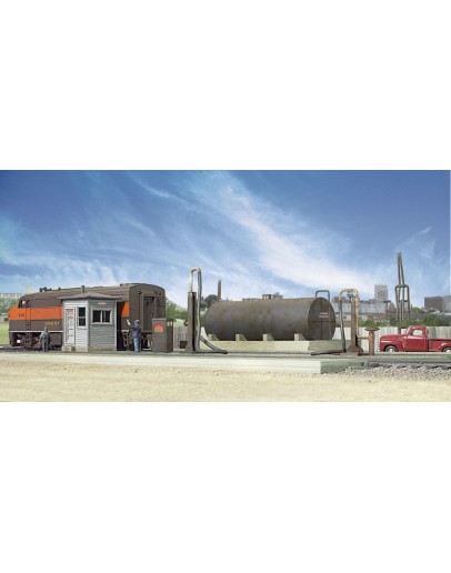 WALTHERS CORNERSTONE HO BUILDING KIT  9332908 Diesel Fueling Facility