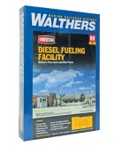 WALTHERS CORNERSTONE HO BUILDING KIT  9332908 Diesel Fueling Facility