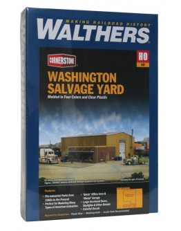WALTHERS CORNERSTONE HO BUILDING KIT  9332928 Washington Salvage Yard