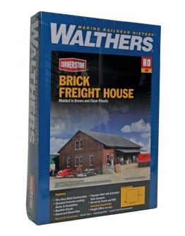 WALTHERS CORNERSTONE HO BUILDING KIT  9332954 Brick Freight House
