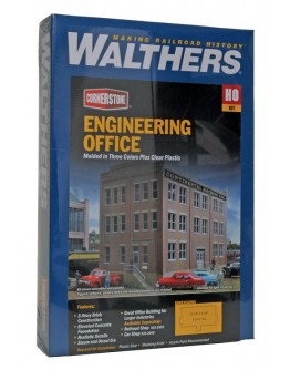 WALTHERS CORNERSTONE HO BUILDING KIT  9332967 Engineering Office