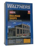 WALTHERS CORNERSTONE HO BUILDING KIT  9332970 Railroad Shop