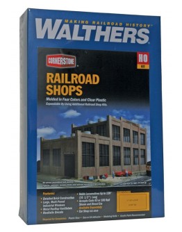 WALTHERS CORNERSTONE HO BUILDING KIT  9332970 Railroad Shop