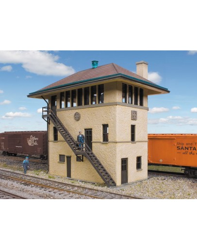 WALTHERS CORNERSTONE HO BUILDING KIT  9332983 Santa Fe Interlocking Tower