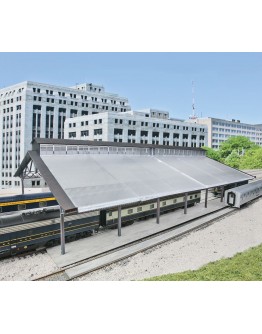 WALTHERS CORNERSTONE HO BUILDING KIT  9332984 Train Shed with Clear Roof
