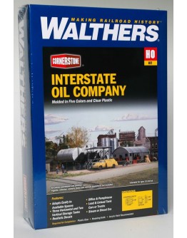 WALTHERS CORNERSTONE HO BUILDING KIT  9333006 Interstate Fuel & Oil