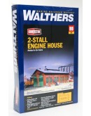 WALTHERS CORNERSTONE HO BUILDING KIT  9333007 2 Stall Engine House