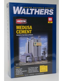 WALTHERS CORNERSTONE HO BUILDING KIT  9333019 Medusa Cement Company