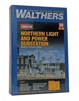 WALTHERS CORNERSTONE HO BUILDING KIT  9333025 - Northern Light & Power Sub Station