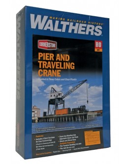 WALTHERS CORNERSTONE HO BUILDING KIT  9333067 Pier & Travelling Crane