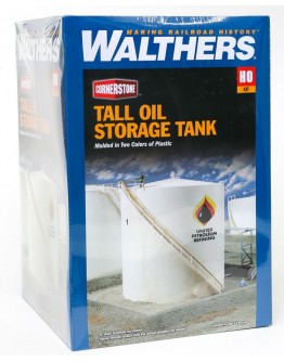 WALTHERS CORNERSTONE HO BUILDING KIT  9333168 Tall Oil Storage Tank