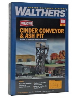 WALTHERS CORNERSTONE HO BUILDING KIT  9333181 Cinder Conveyor & Ash Pit