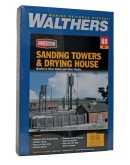 WALTHERS CORNERSTONE HO BUILDING KIT  9333182 Sanding Tower and Drying House