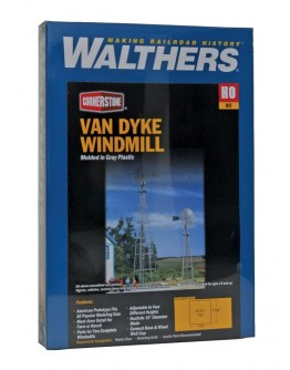 WALTHERS CORNERSTONE HO BUILDING KIT  9333198 Van Dyke Farm Windmill [ 2 off ]