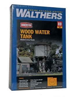 WALTHERS CORNERSTONE HO BUILDING KIT  9333531 Wooden Water Tank