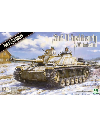 DAS WERK 1/16 SCALE PLASTIC MILITARY MODEL KIT - 16003 - STUG III AUSF.G EARLY w/WINTERKETTEN DWK16003