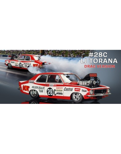 DDA COLLECTIBLES 1/24 SCALE DIE-CAST MODEL CAR - DDA608 - BROCKS 1972 LJ BLOWN TORANA